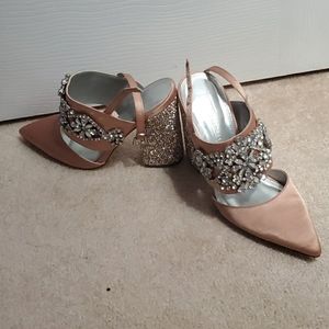 Asos fancy pink shoes size UK 3 but it's a US 5.5
